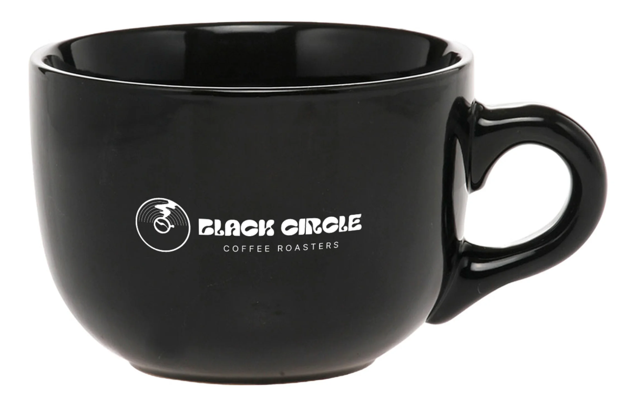 Black Circle Coffee Mug - 18 Oz